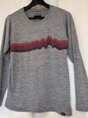 Patagonia Capilene Cool Daily Long Sleeve Graphic Shirt Grey Women's Medium